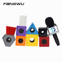 ABS Cube Cube Logo Stickers For Mic Microphone Advertising